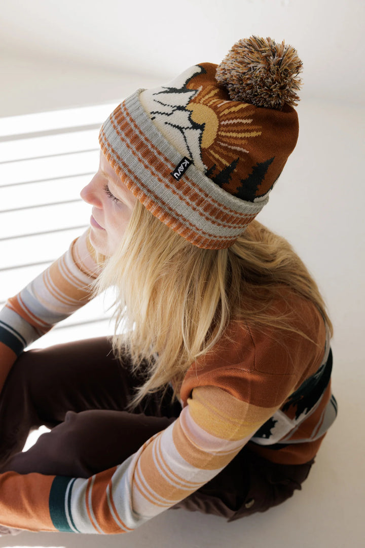 Herschel Pom Pom Beanie - Nature Valley