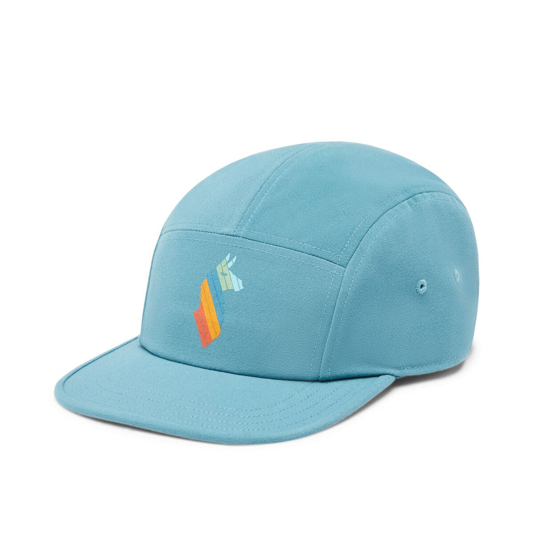 Llama Stripes 5-Panel Hat - Blue Spruce