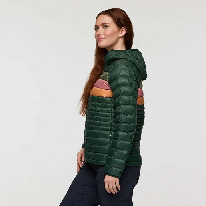 Fuego Down Hooded Jacket - Cargo Stripes | Womens