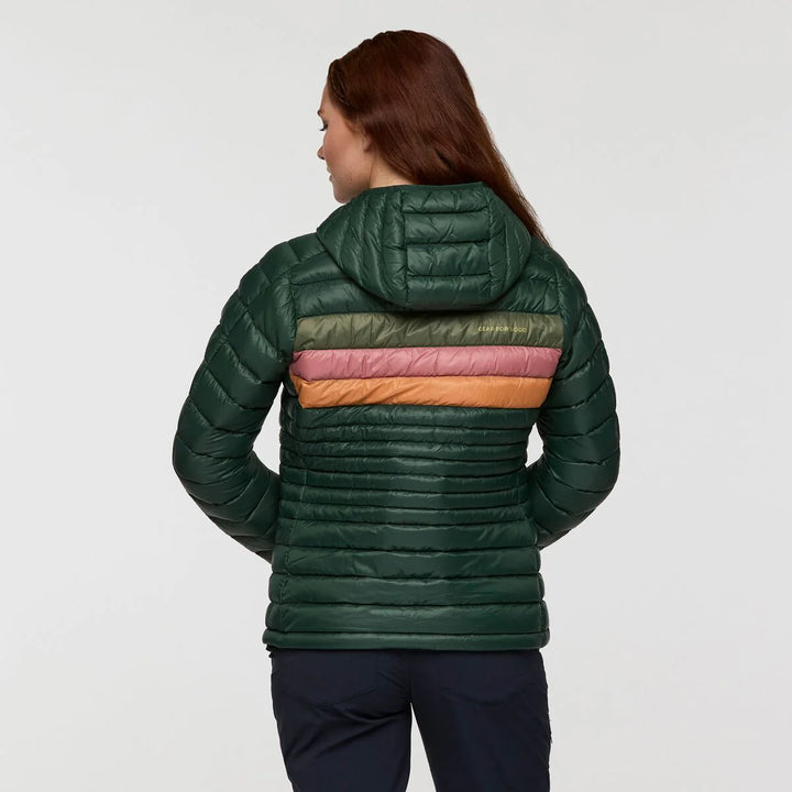 Fuego Down Hooded Jacket - Cargo Stripes | Womens