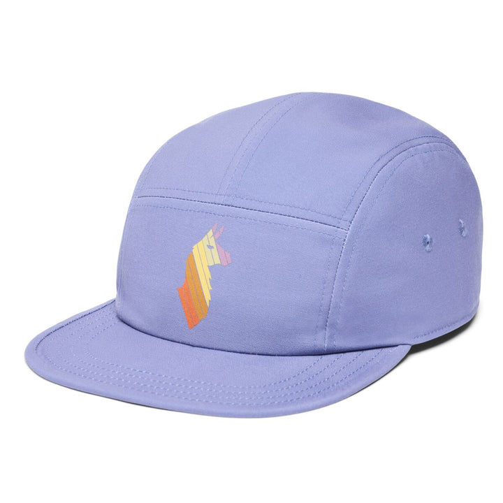 Llama Stripes 5-Panel Hat - Blue Smoke