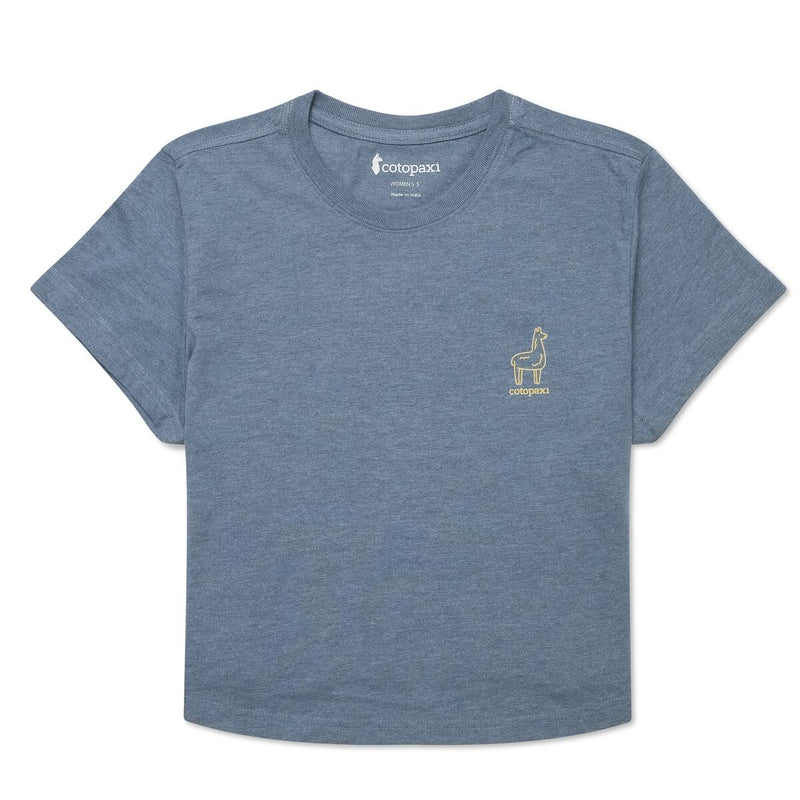 Tiny Llama Organic Crop T Shirt - Tempest