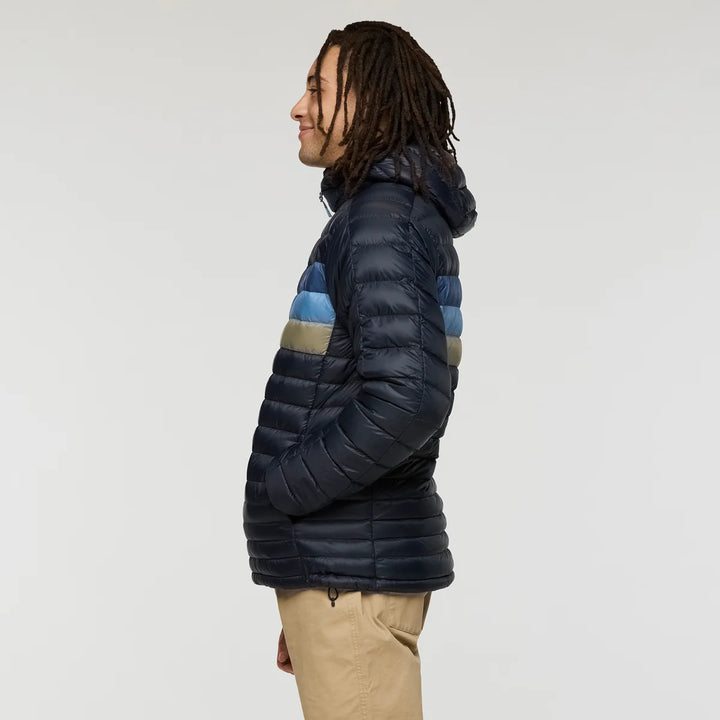 Fuego Down Hooded Jacket - Carbon Stripes | Men's