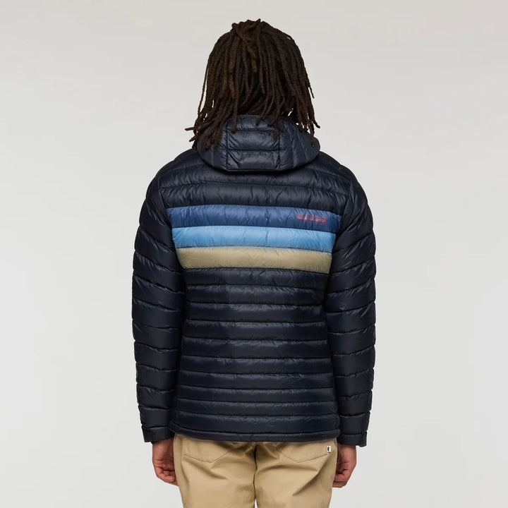 Fuego Down Hooded Jacket - Carbon Stripes | Men's
