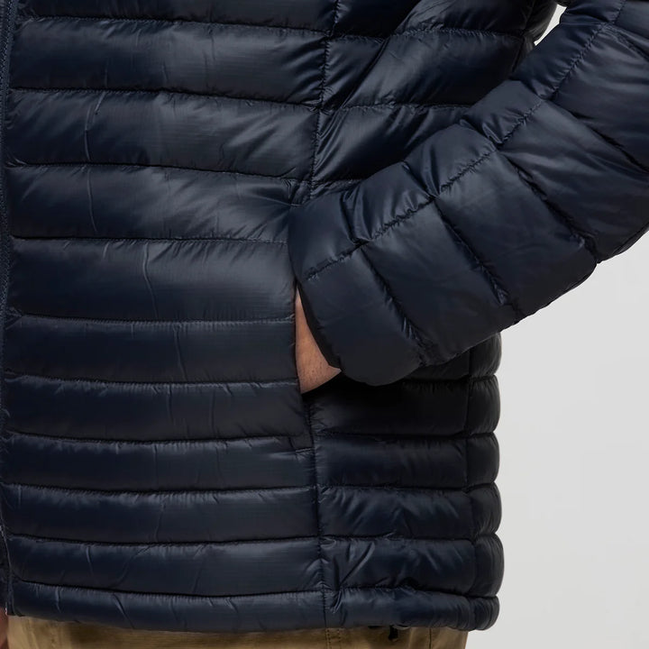 Fuego Down Hooded Jacket - Carbon Stripes | Men's
