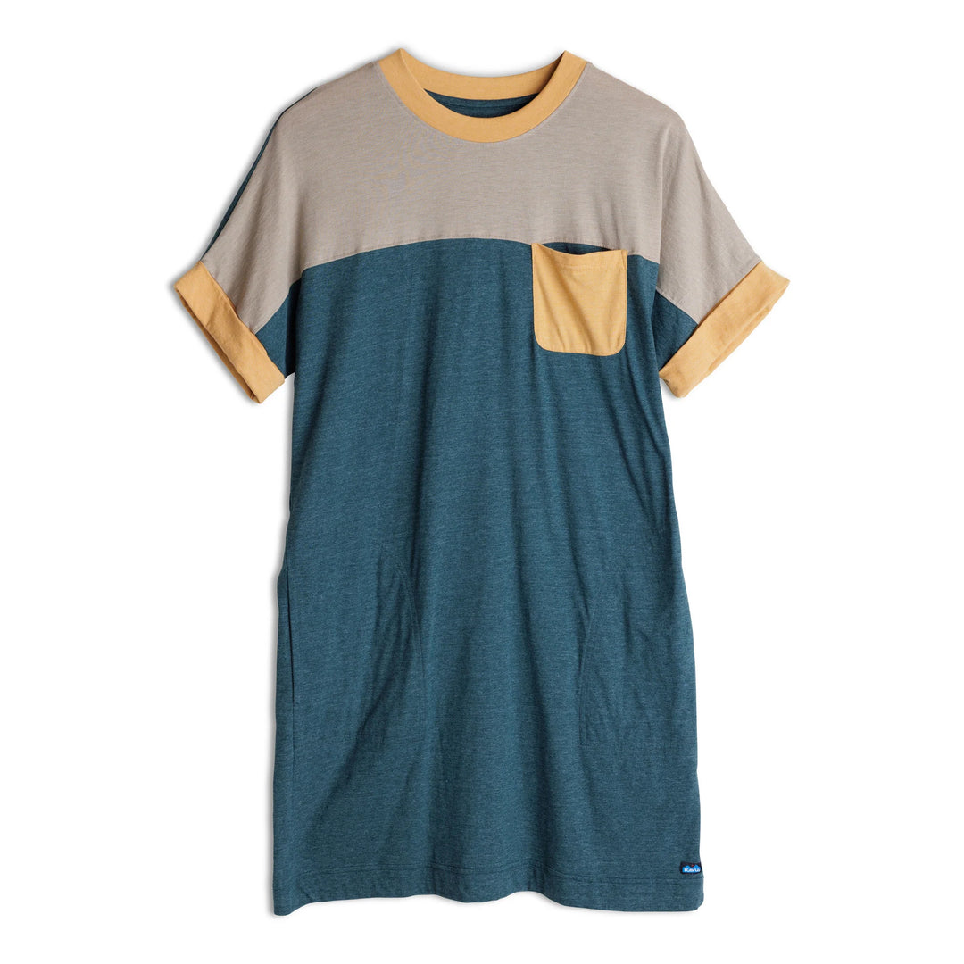 Cut Back T Shirt Dress - Forest Retreat
