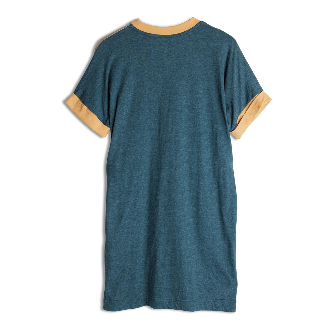 Cut Back T Shirt Dress - Forest Retreat