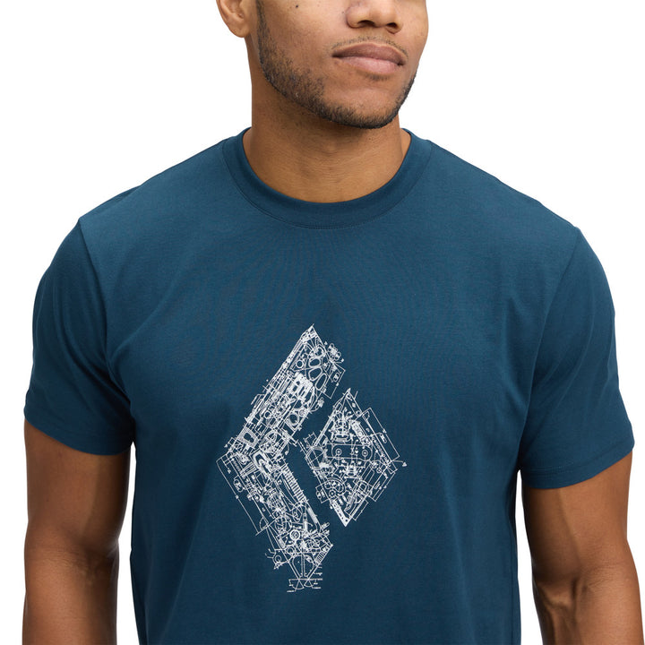 Engineered Diamond SS Tee - Indigo