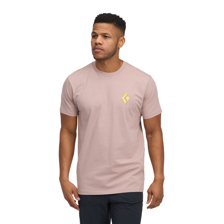 Shredded SS Tee - Pale Mauve