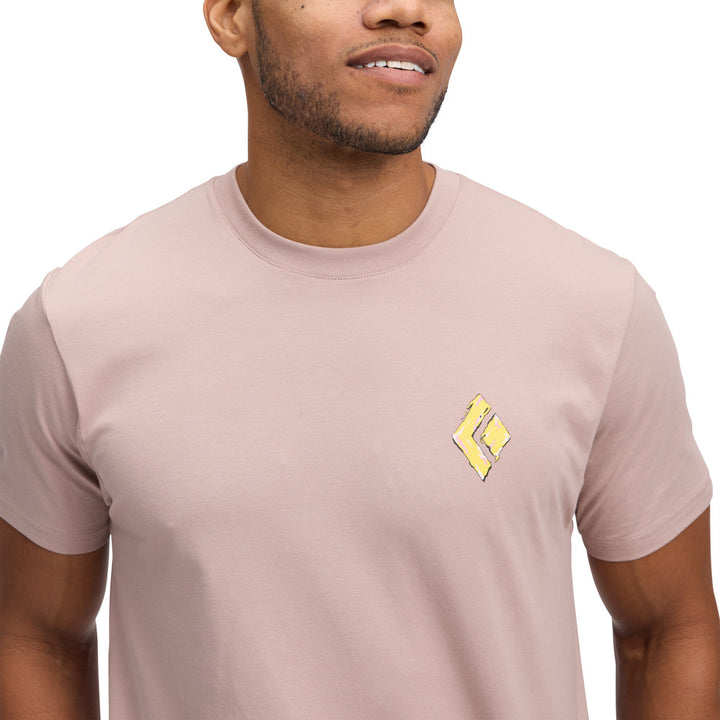 Shredded SS Tee - Pale Mauve