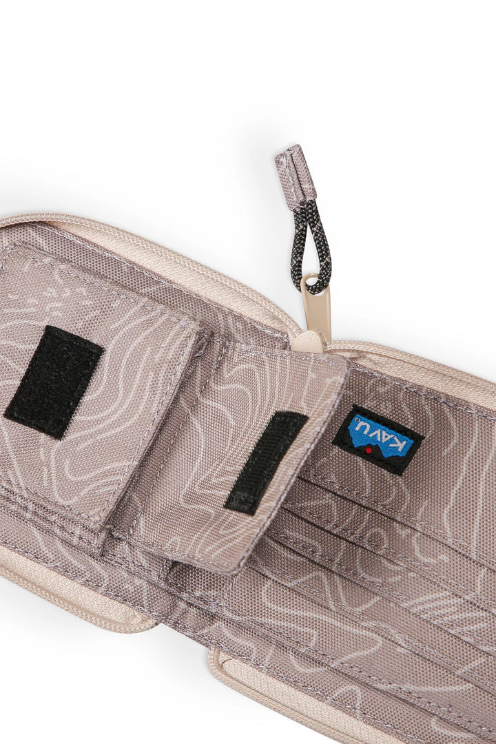 Zip Around Wallet - Taupe Topo