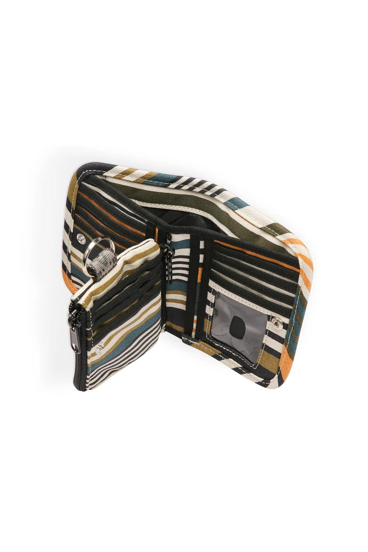 Zippy Wallet - Kelp Stripe