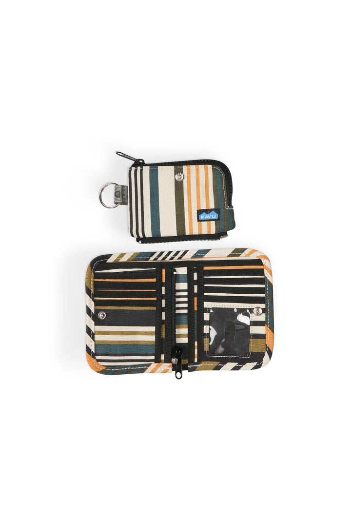 Zippy Wallet - Kelp Stripe