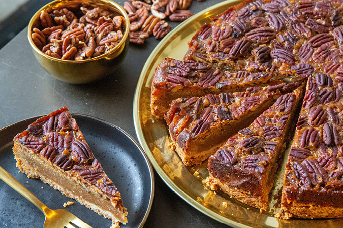 Sticky Maple Pecan Pie - VEGAN