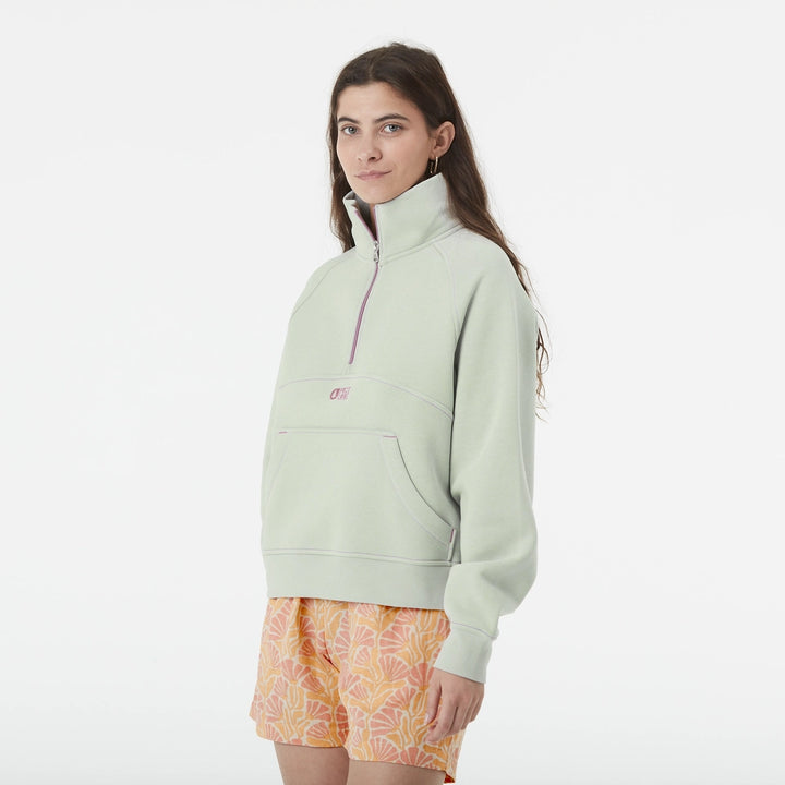 Quenda Zip Sweater - Cloudy Blue | Womens