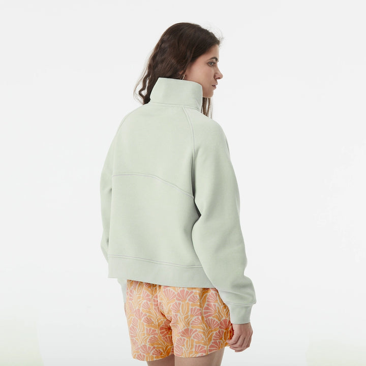 Quenda Zip Sweater - Cloudy Blue | Womens