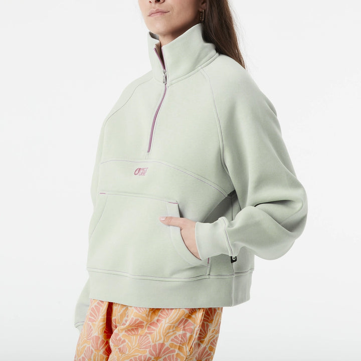 Quenda Zip Sweater - Cloudy Blue | Womens