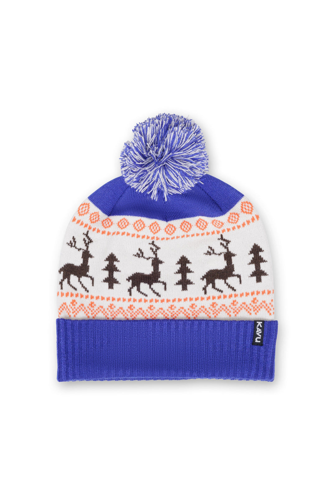 KAVU Herschel Pom Pom Beanie in Follow The Herd