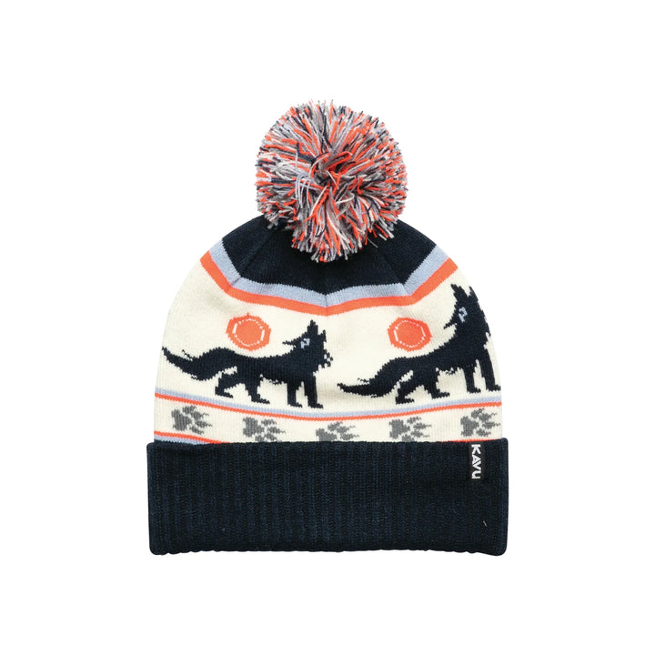 KAVU Herschel Pom Pom Beanie - Howling Wolf