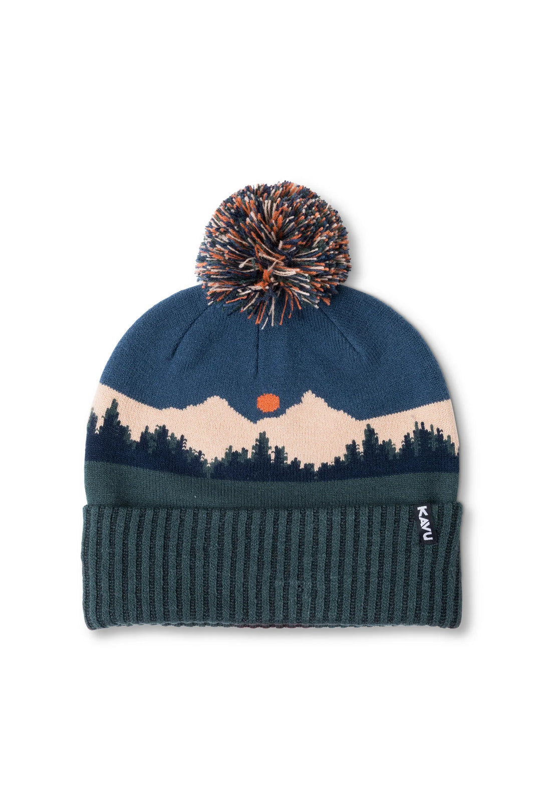 KAVU Herschel Pom Pom Beanie - Mountain Stripe