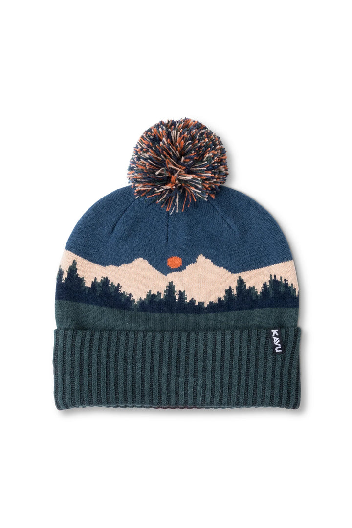 KAVU Herschel Pom Pom Beanie - Mountain Stripe