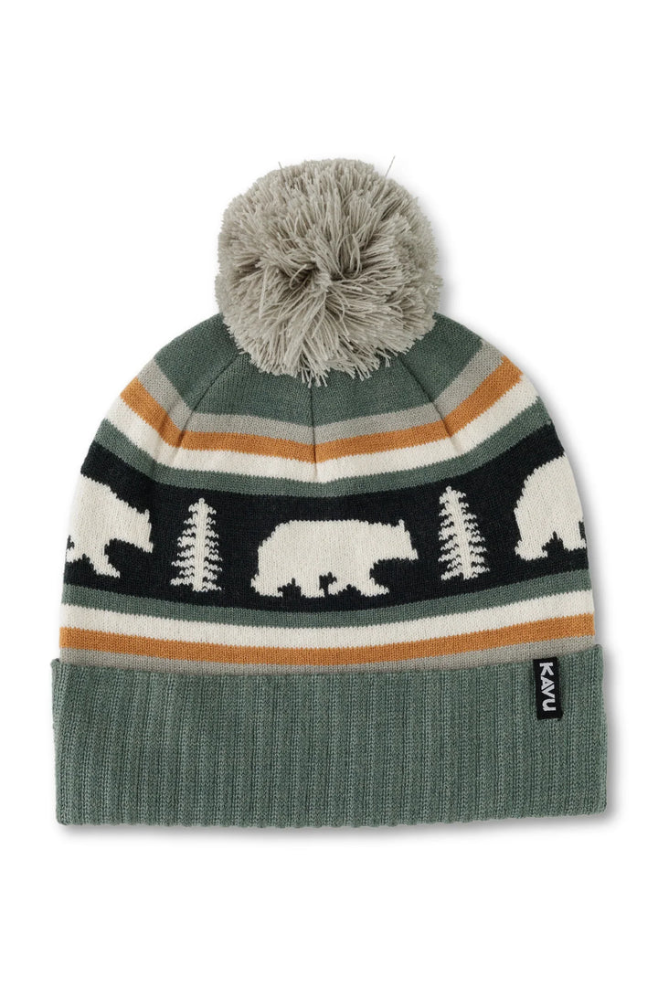 KAVU Herschel Pom Pom Beanie - Tree Bear