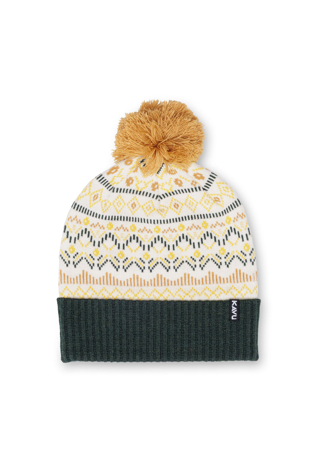 KAVU Herschel Pom Pom Beanie in Woodland Holiday