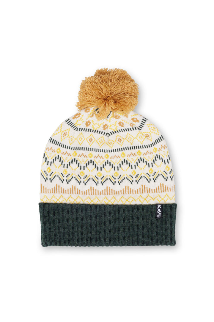 KAVU Herschel Pom Pom Beanie in Woodland Holiday