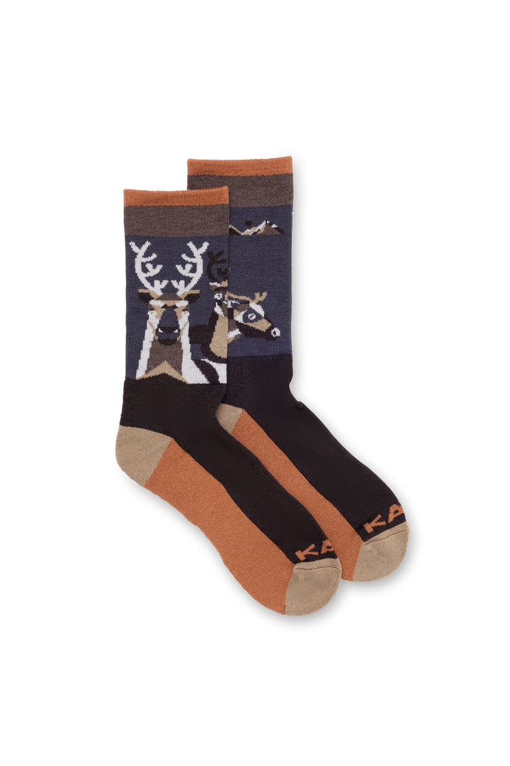 KAVU Moonwalk Socks in Deer Me