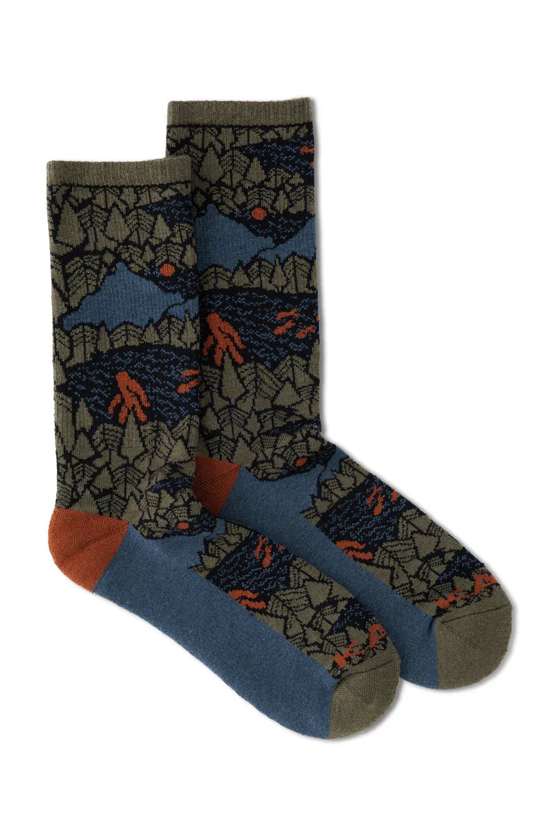 KAVU Moonwalk Socks - Sasquatch Night