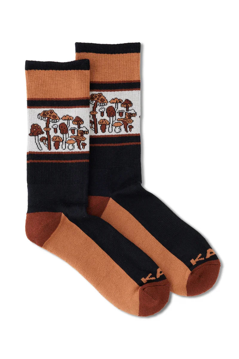 KAVU Moonwalk Socks - Shroom Loom