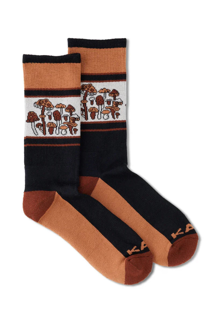 KAVU Moonwalk Socks - Shroom Loom