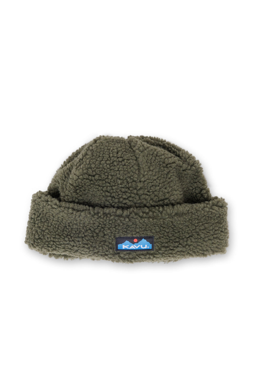 KAVU Fur Ball Beanie in Moss