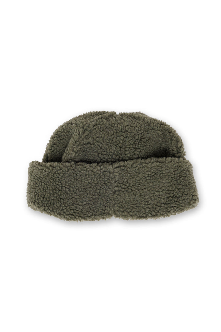 KAVU Fur Ball Beanie in Moss