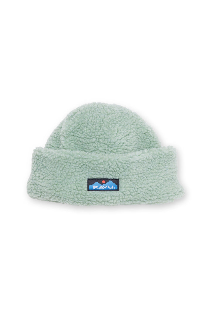 KAVU Fur Ball Beanie in Soft Sage