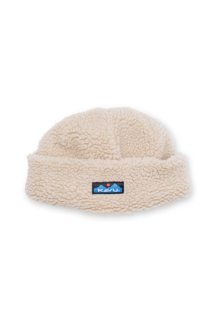 KAVU Fur Ball Beanie in Wax Paper