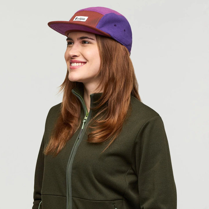 Fleece 5-Panel Hat - Rusty and Mauve