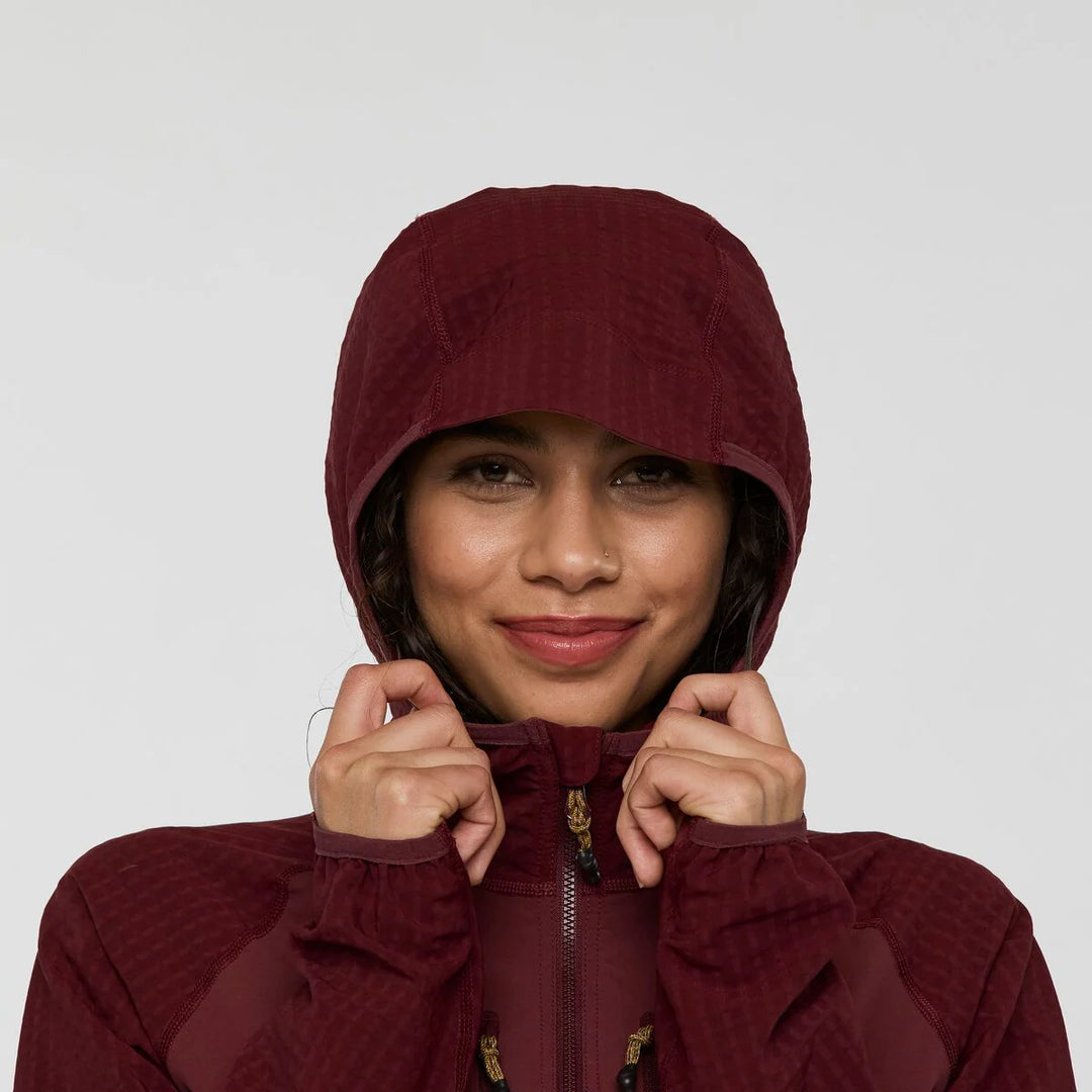 Yermo Hooded Jacket Mulberry | Womens