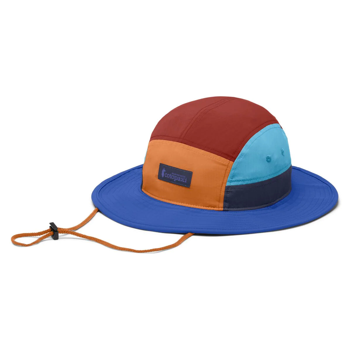 Tech Bucket Hat - Tamarindo and Scuba Blue