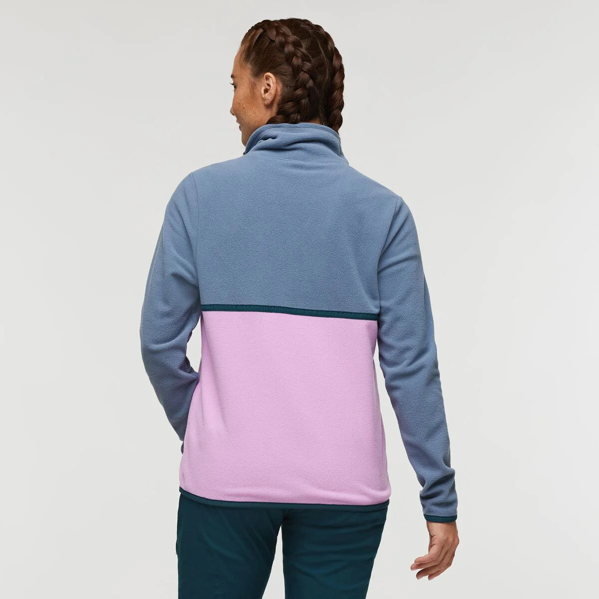 Amado Fleece Pullover - Tempest/Orchid Bloom