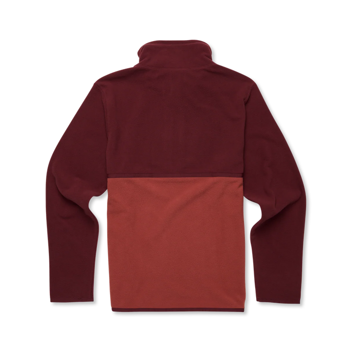 Amado Fleece Pullover - Mulberry and Nutmeg | Mens