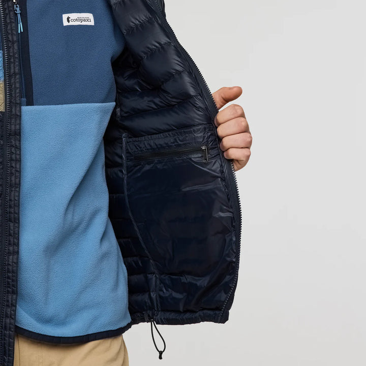 Fuego Down Hooded Jacket - Carbon Stripes | Men's