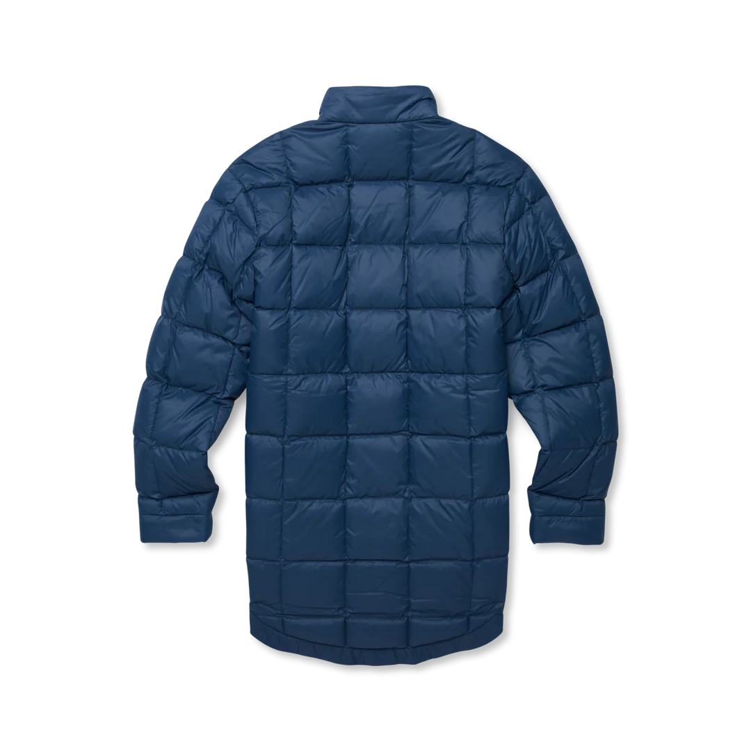 Repleto Long Down Jacket - Deep Sea | Womens