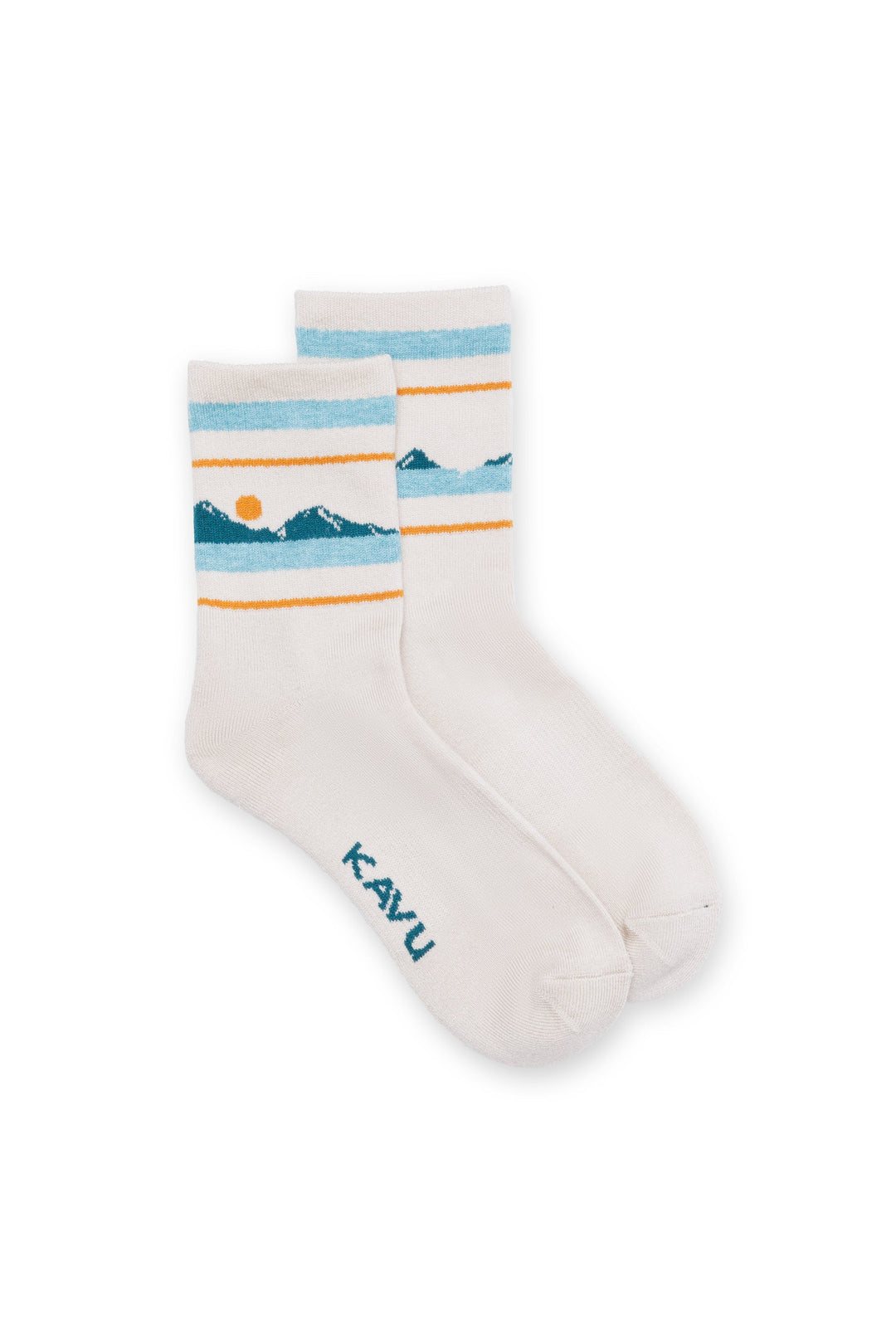 KAVU Robot Socks in Golden Range