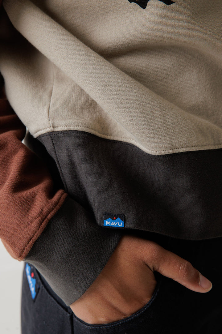 KAVU Crew Crop Sweatshirt in Mountain Meadow