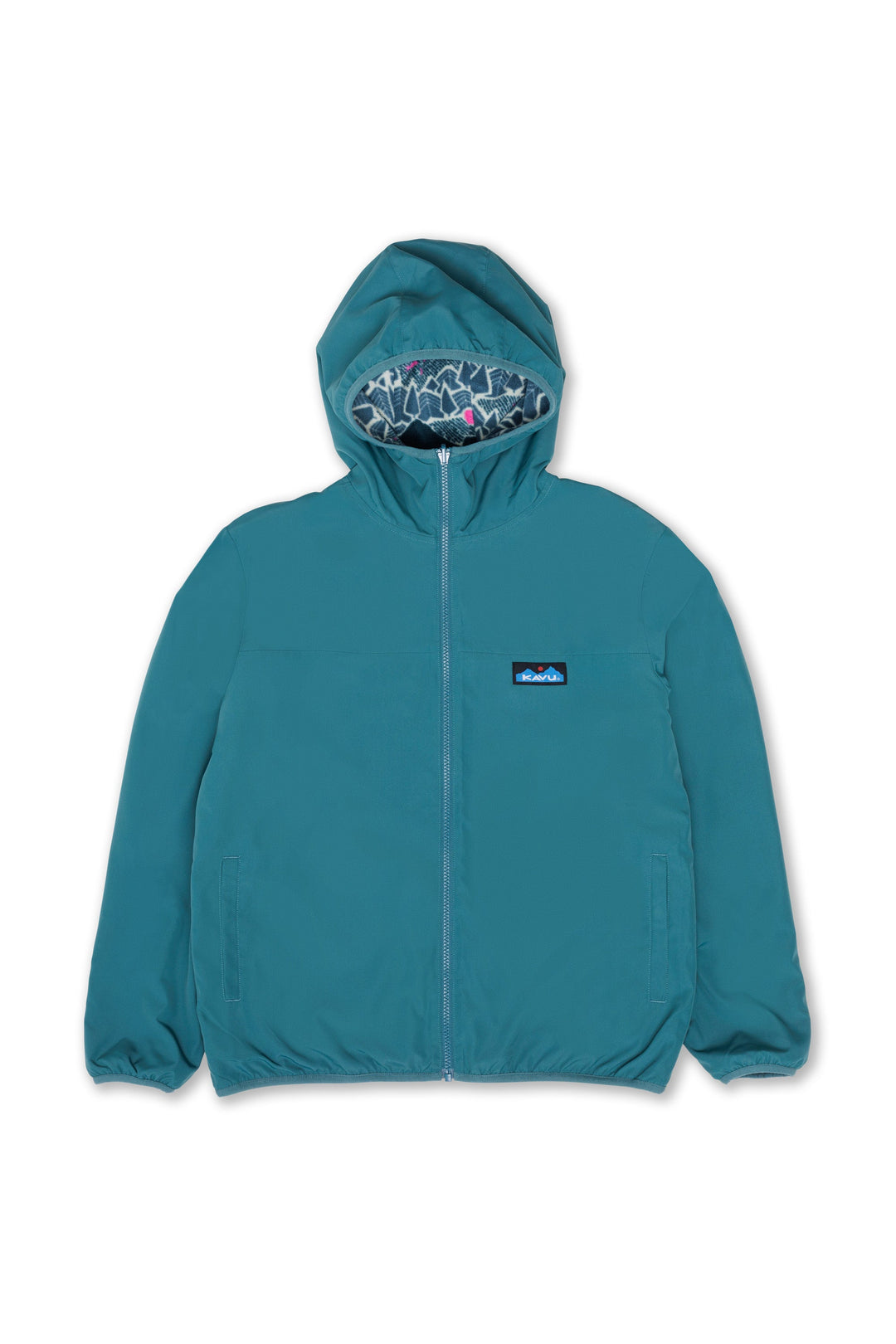 KAVU Cedar Cove Reversible Fleece Jacket in Sassy Sasquatch