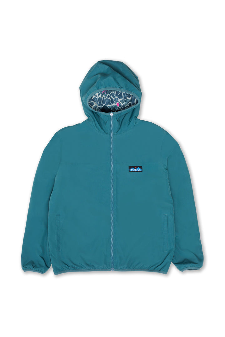 KAVU Cedar Cove Reversible Fleece Jacket in Sassy Sasquatch