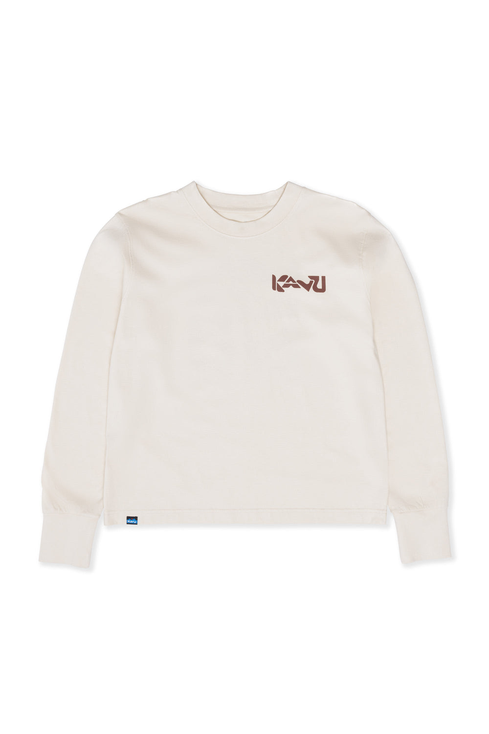 KAVU Campton Long Sleeve T Shirt in Chalk