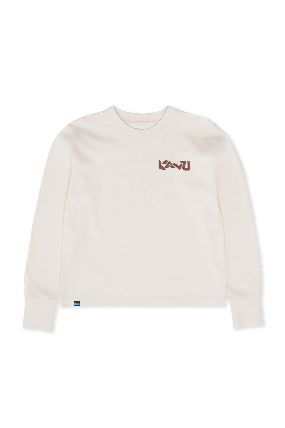 KAVU Campton Long Sleeve T Shirt in Chalk