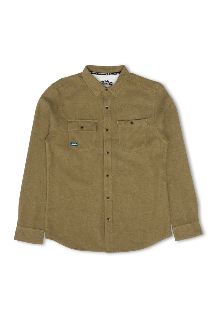 KAVU Langley Flannel Shirt in Sage